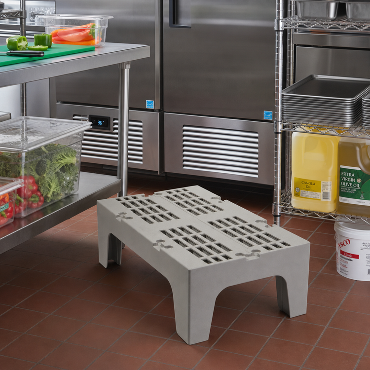 Product image #2 for Cambro S-Series Slotted Top Polypropylene Dunnage Rack, 36W x 21D x 12H in., 1,500 lb Capacity