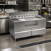 Thumbnail image #2 for Krowne Alchemy Series The Forty-Eight Lab 48-Inch Bar Ice Bin and Mise-En-Place Station with Cabinet Base