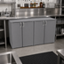 Thumbnail image #2 for Glastender CP1RB48 Single-Zone Pass-Thru Back Bar Cooler, 48 Inch, Two-Section, Remote Refrigeration, 4 Solid Swing Doors