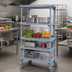 Thumbnail image #2 for Quantum Millenia 4-Shelf Mobile Polymer Shelving Starter Unit