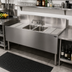 Thumbnail image #2 for Krowne Royal Series Two-Compartment Underbar Sink Unit with Dual Drainboards and Deck-Mount Faucet, 48 x 24 Inches