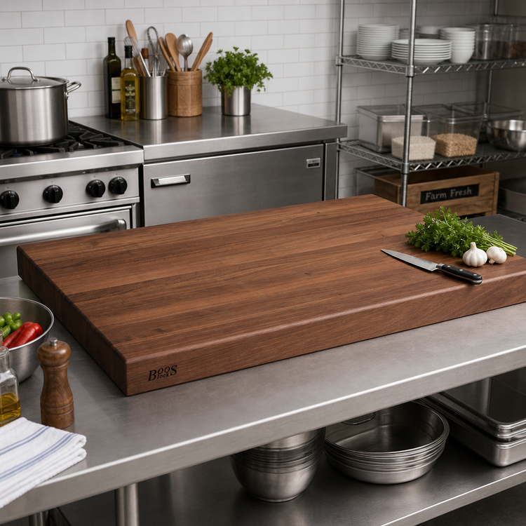 Product image #2 for John Boos Boos Block 48-Inch x 30-Inch American Black Walnut Edge Grain Kitchen Countertop, 1-1/2-Inch Thick, Penetrating Oil Finish