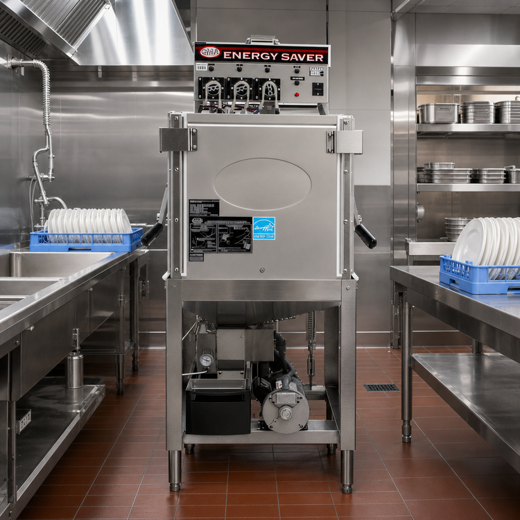 Product image #2 for Energy Mizer Extended Door 3-Door Straight-Thru Door-Type Dishwasher, Low-Temp Chemical Sanitizing