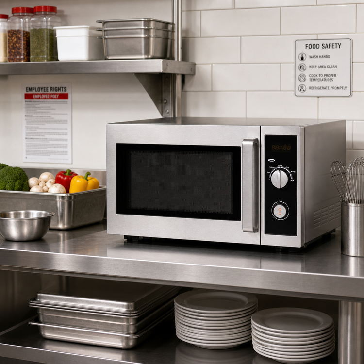 Product image #2 for CAC China Commercial Microwave Oven, 0.9 Cu. Ft., 1000W, Dial Control