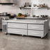 Thumbnail image #2 for Turbo Air PRO Series Two-Section 4-Drawer Freezer Chef Base with Stainless Steel Flat Top, 96 1/8 Inch