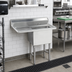 Thumbnail image #2 for Advance Tabco 1-Compartment Fabricated Sink with Left Drainboard, 18 x 24 x 14 Bowl, 304 Stainless Steel