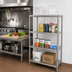 Thumbnail image #2 for John Boos Stainless Steel Dry Storage Shelving Unit with 3 Adjustable Shelves, 42W x 18D x 60H