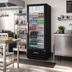 Thumbnail image #3 for Beverage Air MarketMax 12.06 Cu. Ft. Single-Section Reach-In Glass Door Merchandiser Refrigerator, Bottom-Mount, Black