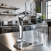 Thumbnail image #2 for Cobra 1-Column Countertop Glycol-Cooled Stainless Steel Draft Beer Tower with 2 Faucets