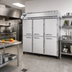 Thumbnail image #2 for Continental Refrigerator 3FSNSSHD Three-Section Shallow Depth Reach-In Freezer with Half-Height Solid Doors