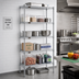 Thumbnail image #2 for EAGLEbrite 5-Tier Stationary Wire Starter Shelving Unit with QuadTruss, 60 x 18 x 74 Inches, Zinc Finish