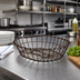 Thumbnail image #2 for American Metalcraft 11 x 8 x 2-1/2 Inch Oval Bronze Wire Serving Basket