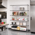 Thumbnail image #2 for Metro Super Erecta Chrome Plated Add-On Wire Shelving Unit with 5 Shelves, 42 Inches W x 18 Inches D x 74 Inches H