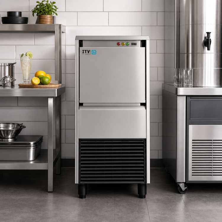 Product image #2 for ICE QUEEN IQ 200C Self-Contained Granular Ice Machine with 44 lb Storage Bin