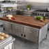 Thumbnail image #2 for Boos Block American Black Walnut Blended Edge Grain Kitchen Countertop, 60 x 38 x 1-1/2 Inch