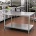 Thumbnail image #2 for Advance Tabco 18 Gauge Stainless Steel Undershelf for 36 x 30 Inch Work Tables