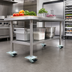 Thumbnail image #2 for Krowne 1-Inch Ultra Low Profile Plate Casters with Brakes, Set of 6