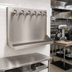 Thumbnail image #2 for Wall-Mount Stainless Steel Drip Tray Trough with 5 Faucet Holes