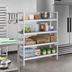 Thumbnail image #2 for Fermostock 4-Tier Starter Shelving Unit with Removable Polymer Inserts, 68W x 18D x 66H