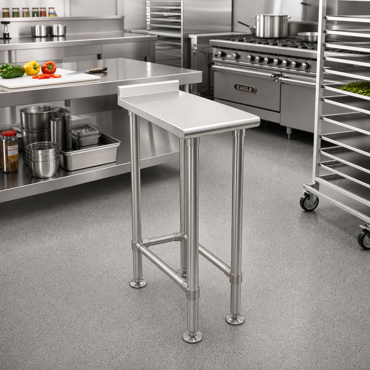 Product image #2 for Eagle Deluxe Series Stainless Steel Filler Table with Rear Upturn, 18 x 24 Inches