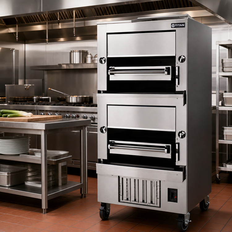 Product image #2 for Titan JBB-236 Double Deck Full-Size Gas Infrared Banquet Broiler