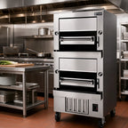Thumbnail image #2 for Jade Range (Middleby) Titan JBB-236 Double-Deck Gas Infrared Banquet Broiler, Stainless Steel, Enclosed Base