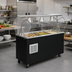 Thumbnail image #2 for Vollrath 2-Series Affordable Portable Refrigerated Cafeteria Unit with 3-Pan Well, Breath Guard and Storage Base