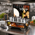Thumbnail image #2 for Vollrath Cayenne Full-Size Electric Rethermalizing Soup Merchandiser Base with Menu Board and 4 Qt Accessory Pack