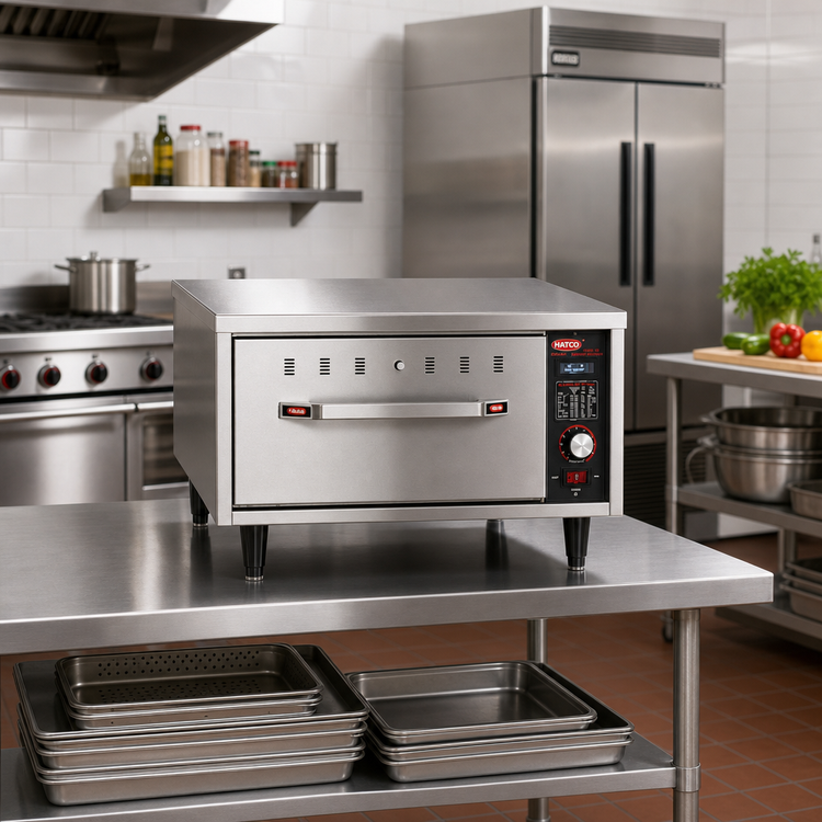 Product image #2 for Hatco HDW-1N Narrow Freestanding Single-Drawer Warming Drawer, Stainless Steel