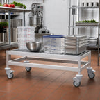 Thumbnail image #2 for Fermod Fermostock 1R26C12M Mobile Aluminum Dunnage Rack, Louvered, 26 x 22 x 17 Inches, 800 lb Capacity, 5-Inch Casters
