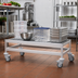 Thumbnail image #2 for Fermostock Mobile Aluminum Dunnage Rack with 5-Inch Casters, 26 x 22 x 17 Inches, 800 lb. Capacity