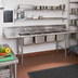 Thumbnail image #2 for Eagle Group 314 Series Coved Corner Four-Compartment Sink with Double 18-Inch Drainboards, 304 Stainless Steel