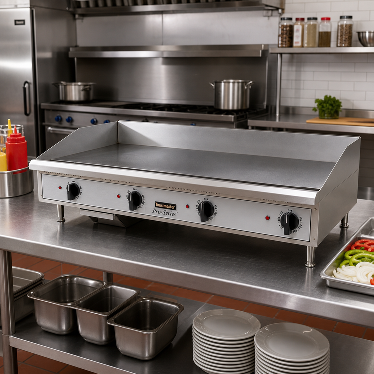 Product image #2 for Toastmaster TMGE48 48-Inch Electric Countertop Griddle with Thermostatic Controls