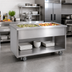 Thumbnail image #2 for Randell Custom & Serving Mobile Modular Ice-Cooled Cold Food Table, 2-Pan, Open Base