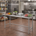 Thumbnail image #2 for Advance Tabco TFLG-2410 120-Inch x 24-Inch Open Base Stainless Steel Work Table with 1-1/2-Inch Rear Up-Turn