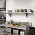 Thumbnail image #2 for Advance Tabco 132-Inch Wall-Mounted Stainless Steel Wall Shelf, 10-Inch Deep