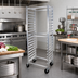 Thumbnail image #2 for John Boos Mobile Side-Loading Bun Pan Rack, 20-Pan Capacity, 3-Inch Spacing