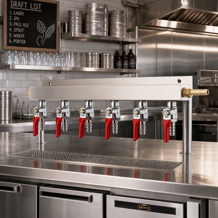 Product image #2 for Krowne 6-Way Beer Dispenser Manifold