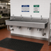 Thumbnail image #2 for Advance Tabco Multiwash Wall Mounted 4-Station Hand Wash Sink with Knee Valves and Gooseneck Spouts, 80 Inch