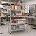 Thumbnail image #2 for Eagle Valu-Master Red-i-Pak 4-Tier Wire Shelving Unit, 60 x 18 x 63 Inches, Stationary
