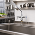 Thumbnail image #2 for T&S Brass Single-Hole Deck-Mount Swivel Pantry Mixing Faucet with 12-Inch Swing Nozzle and Stream Regulator Outlet
