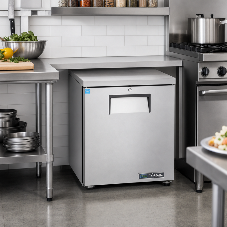 Product image #2 for True 27 5/8-Inch Compact Single-Section Undercounter Solid Door Refrigerator