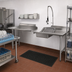 Thumbnail image #2 for Eagle Group Straight Right-to-Left Soiled & Clean Dishtable Package with 20 x 20 x 5 Pre-Rinse Sink