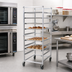 Thumbnail image #2 for Panco Mobile Full-Height Utility Rack for 18 x 26 Inch Trays, Open Sides, 11-Slide Capacity