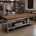 Thumbnail image #2 for Boos Block American Black Walnut Wood Countertop, 120 x 42 x 3 Inches, Edge Grain, Penetrating Oil Finish