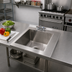 Thumbnail image #2 for Advance Tabco TA-11V Single Bowl Welded Table-Top Sink, 16 x 20 x 14-Inch Deep Bowl, Faucet Included