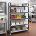 Thumbnail image #2 for Cambro Camshelving Elements XTRA High Density Top Rail Stationary Starter Unit, 21 x 54 x 81 Inches, 5-Tier