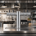 Thumbnail image #2 for Metropolis 24-Inch Wide T-Style Countertop Glycol-Cooled Draft Beer Tower with 4 Faucets