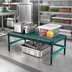 Thumbnail image #2 for QuadPlus Mobile Dunnage Rack with Louvered Polypropylene Mat, 36 x 18 x 14 Inches, 800 lb Capacity