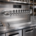 Thumbnail image #2 for Glastender PW-8-SS 8-Faucet Wall-Mount Air-Cooled Pipe Wall Draft Dispensing Tower